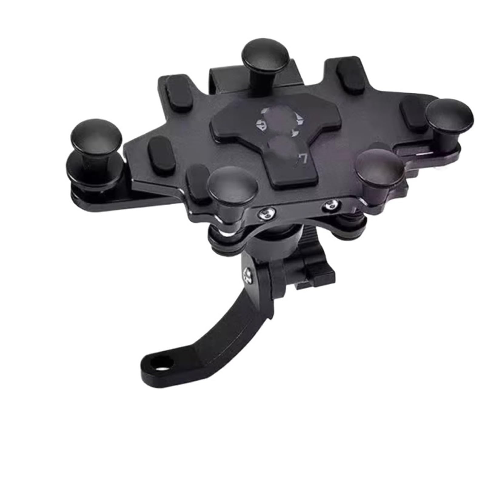 Handyhalterung Fahrrad Für Motorrad 2024 Verbesserte Legierung Dreh Einstellung Handy Navigation Halterung Handyhalter Fahrrad(H97 Black) von IUKMRT