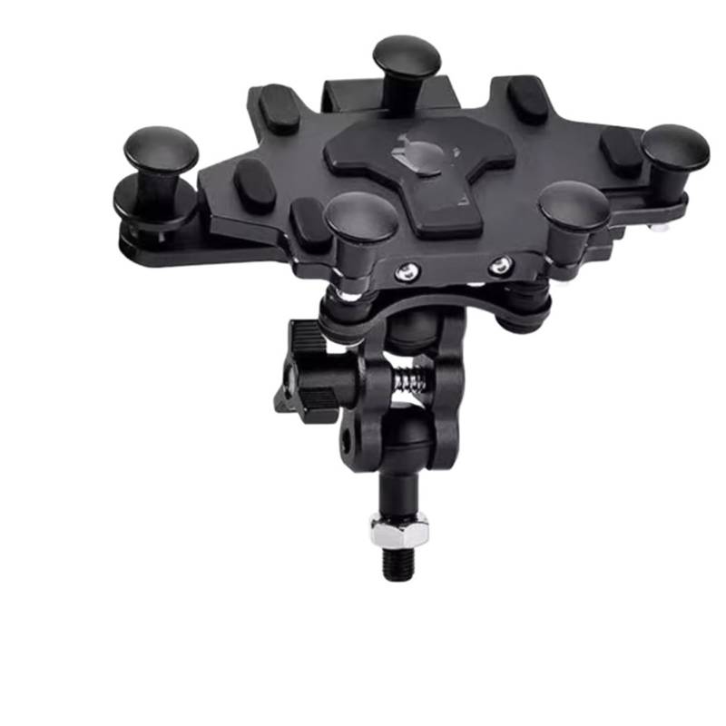 Handyhalterung Fahrrad Für Motorrad 2024 Verbesserte Legierung Dreh Einstellung Handy Navigation Halterung Handyhalter Fahrrad(H98 Black) von IUKMRT