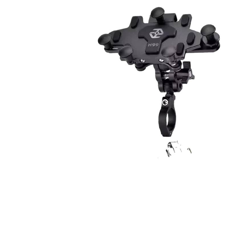 Handyhalterung Fahrrad Für Motorrad 2024 Verbesserte Legierung Dreh Einstellung Handy Navigation Halterung Handyhalter Fahrrad(H99 Black) von IUKMRT
