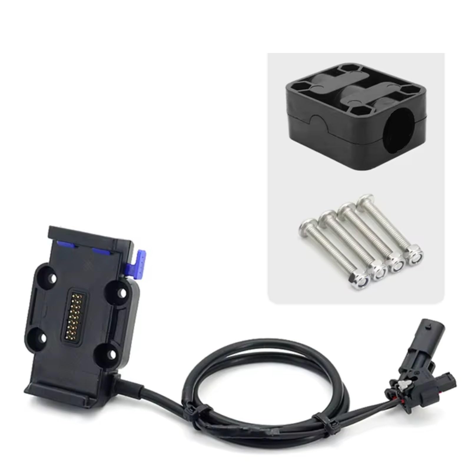 Handyhalterung Fahrrad Für R1200GS Für R1250GS Für R1150GS Für F750GS Für F850GS 12/16/22mm Telefon Navigation Halterung Basis Handyhalter Fahrrad(Blue - 16mm) von IUKMRT