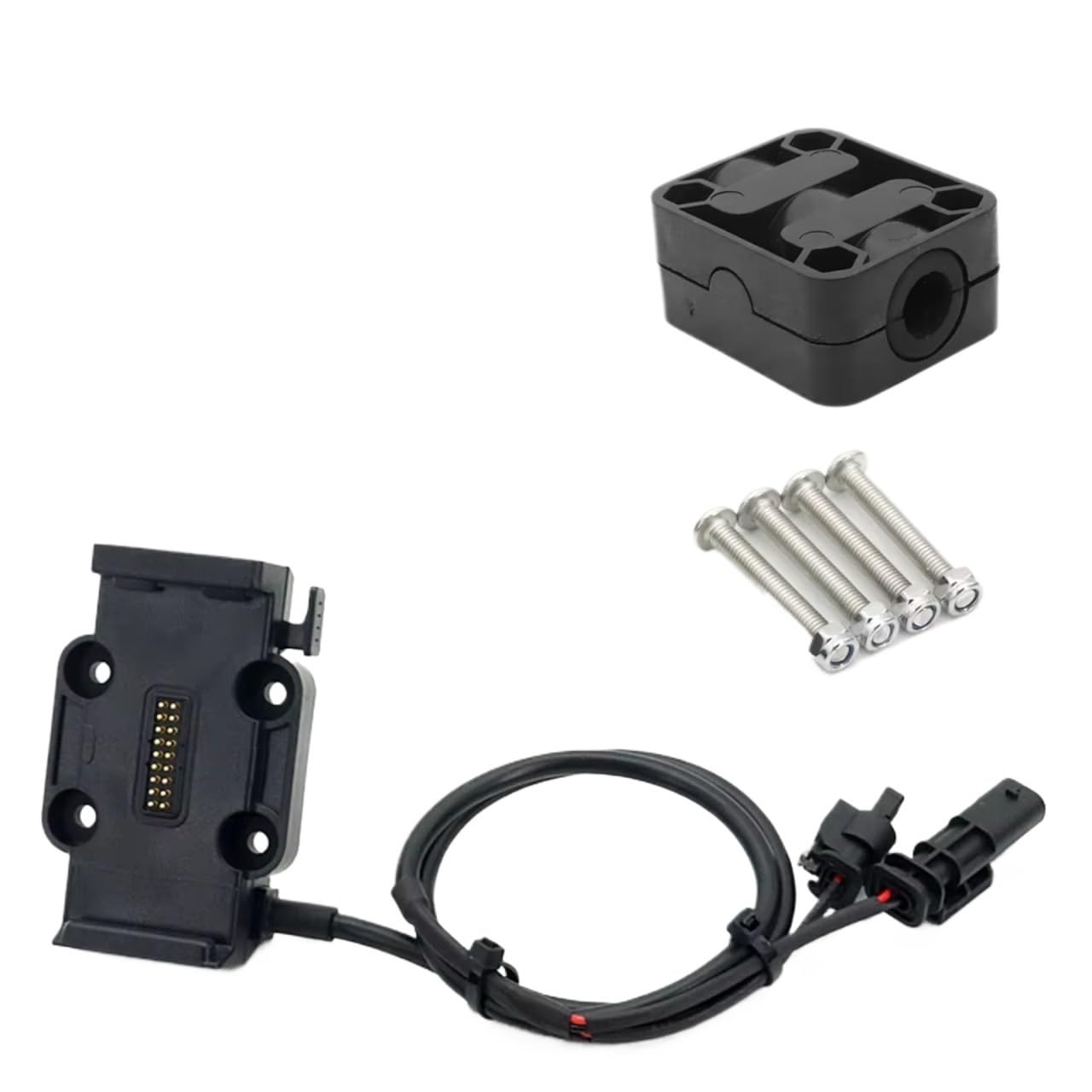Handyhalterung Fahrrad Für R1200GS R1250GS LC F750GS F850GS Für ADV USB GPS Navigation Halterung Drahtlose Lade Unterstützung Handyhalter Fahrrad(Black - 22mm) von IUKMRT
