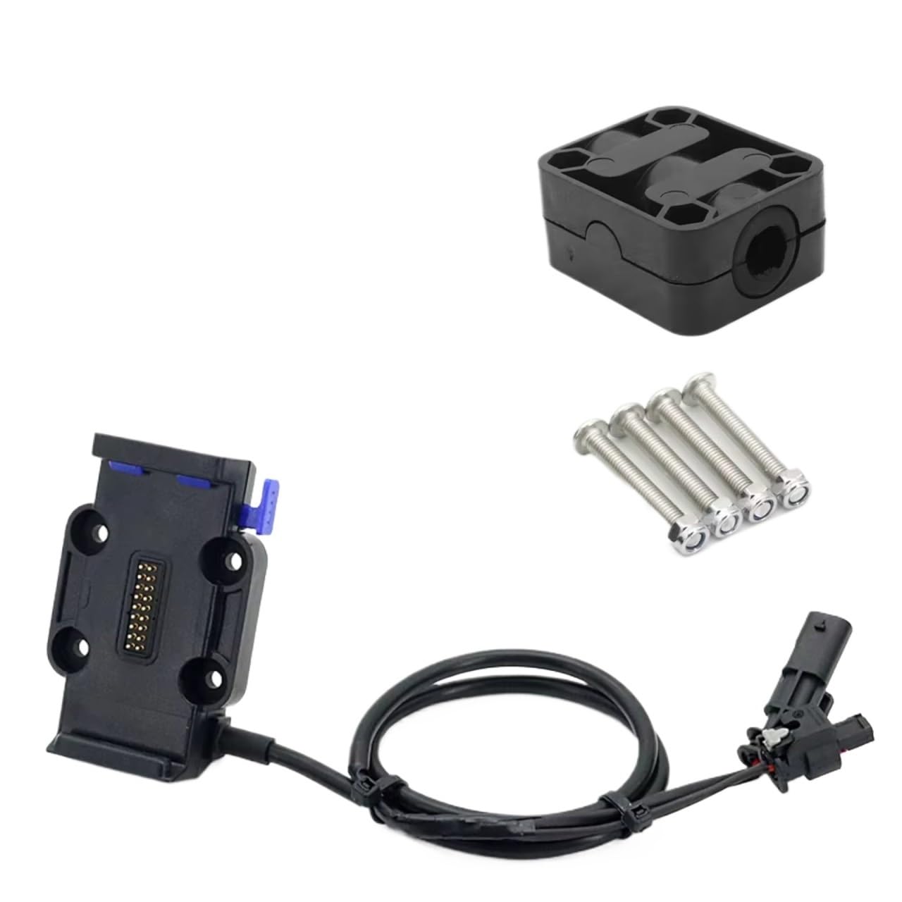 Handyhalterung Fahrrad Für R1200GS R1250GS LC F750GS F850GS Für ADV USB GPS Navigation Halterung Drahtlose Lade Unterstützung Handyhalter Fahrrad(Blue - 16mm) von IUKMRT