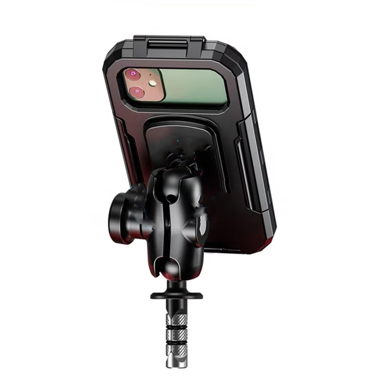 Handyhalterung Fahrrad Gabelschaft Motorrad Halterung GPS Navigation Lenker Spiegel Aluminium 1 "Ball Basis Handyhalter Fahrrad(L for Fork Stem) von IUKMRT