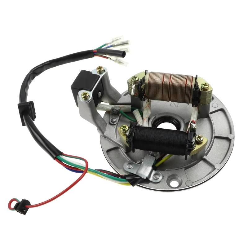 IUKMRT Stator Zündspule Für 50cc 70cc 90cc 110cc 125cc Dirt Bike ATV Go Kart XR50 Für SDG Für SSR 107 110 125 CC Zündung Stator Magneto Platte Spule Zündstatorspule von IUKMRT