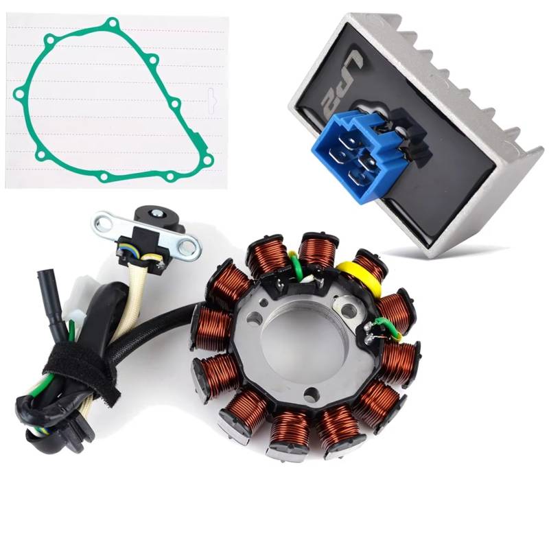 IUKMRT Stator Zündspule Für CBF125 Für CBF125M Für CBF 125 M 2009-2010 Motorrad Stator Spule Regler Gleichrichter Magnet Dichtung Zündstatorspule(A) von IUKMRT