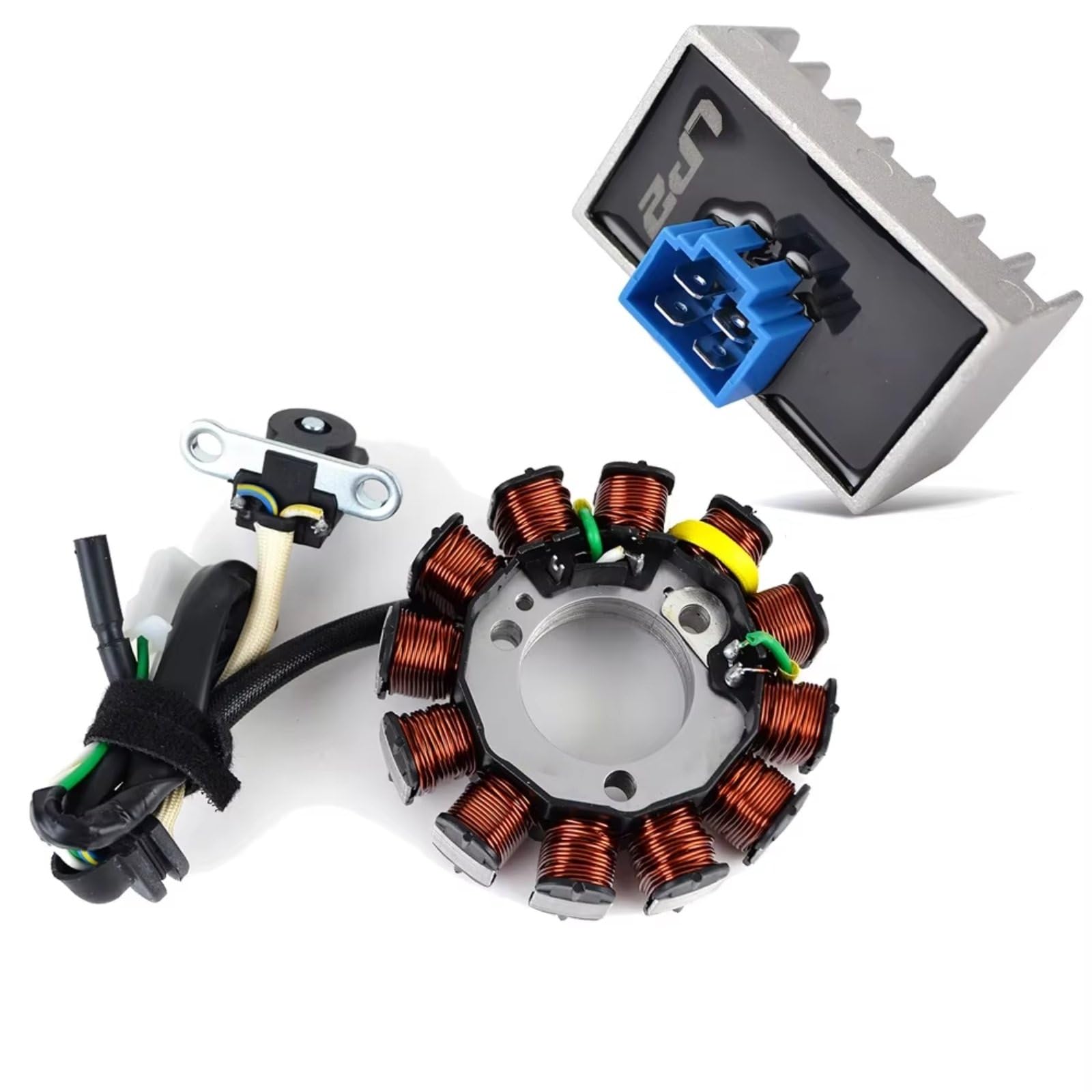IUKMRT Stator Zündspule Für CBF125 Für CBF125M Für CBF 125 M 2009-2010 Motorrad Stator Spule Regler Gleichrichter Magnet Dichtung Zündstatorspule(Z) von IUKMRT