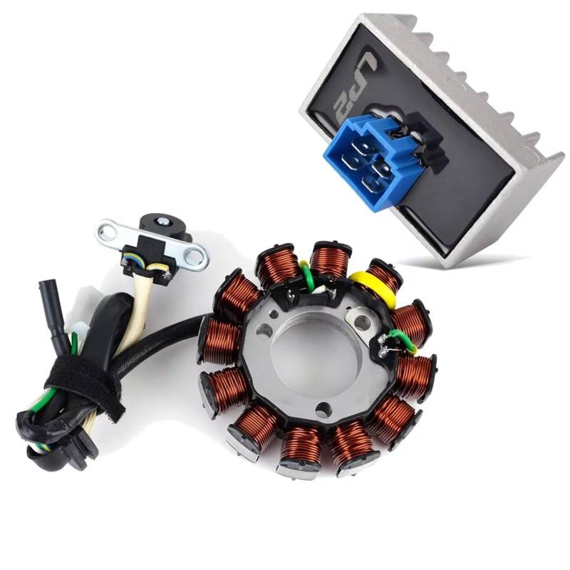 IUKMRT Stator Zündspule Für CBF125 Für CBF125M Für CBF 125 M 2009-2010 Motorrad Stator Spule Regler Gleichrichter Magnet Dichtung Zündstatorspule(Z) von IUKMRT
