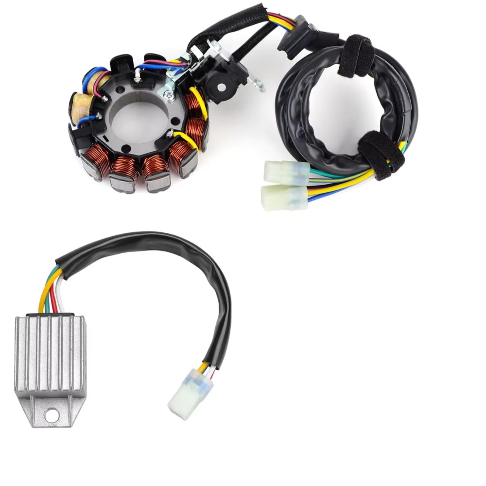 IUKMRT Stator Zündspule Für CRF450 Für CRF450X 2005-2018 Mit Dichtung Motor Stator Spule + Spannungsreglergleichrichter Zündstatorspule(B) von IUKMRT
