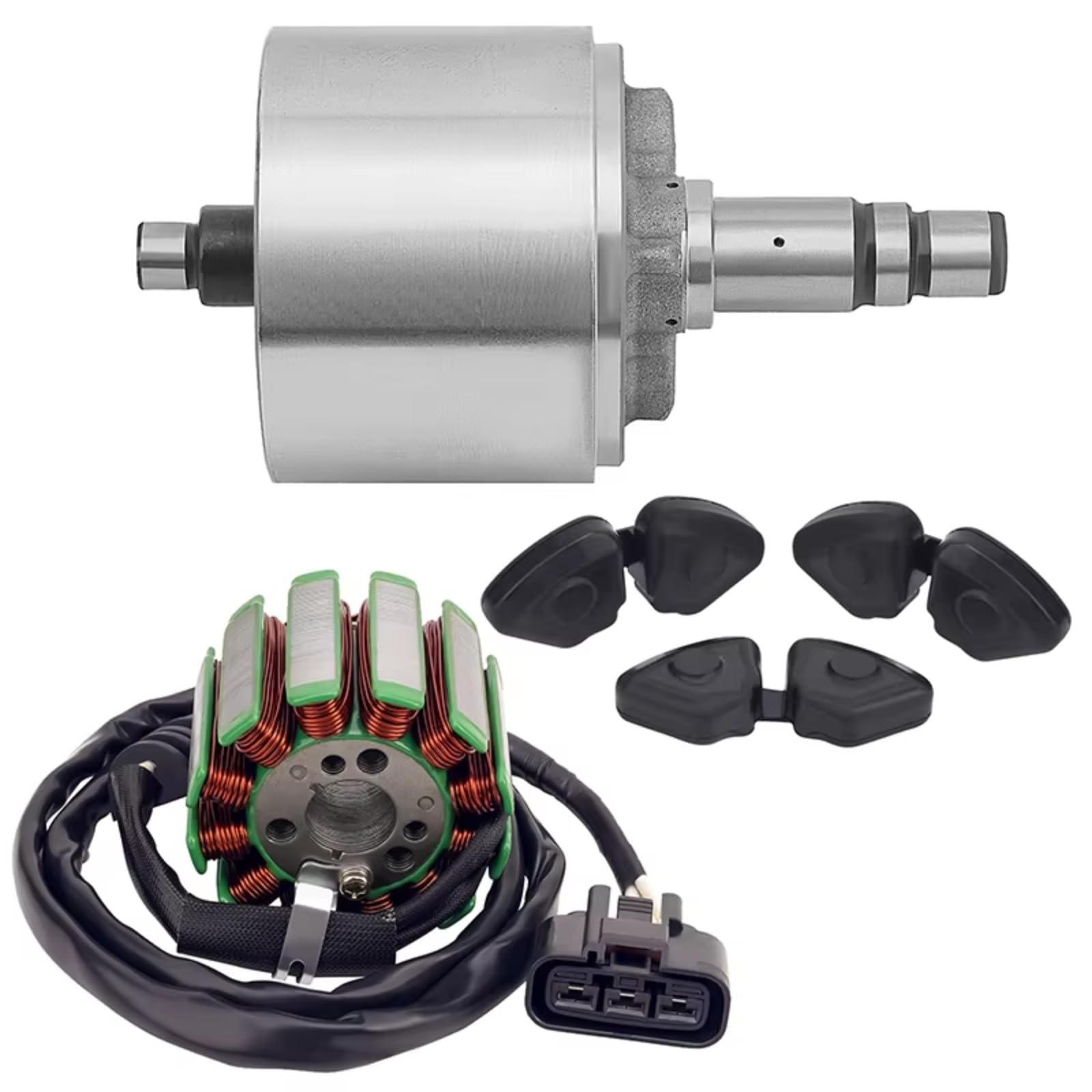 IUKMRT Stator Zündspule Für FZ8 Für FZ8N Für Fazer 800 Für FZ8S FZ1 Für FZ1N Für FZ1S Für YZF R1 Motorrad Motor Magnetischer Zylinder Rotor Gummi Stator Spule Zündstatorspule(1 Satz) von IUKMRT