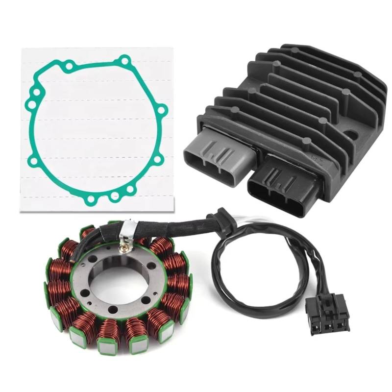 IUKMRT Stator Zündspule Für Kawasaki Für Ninja Für ZX10R Für ZX-10R ZX1000 2006-2007 Motorrad Stator Coil Regler Rectifier Mit Dichtung Zündstatorspule(R) von IUKMRT
