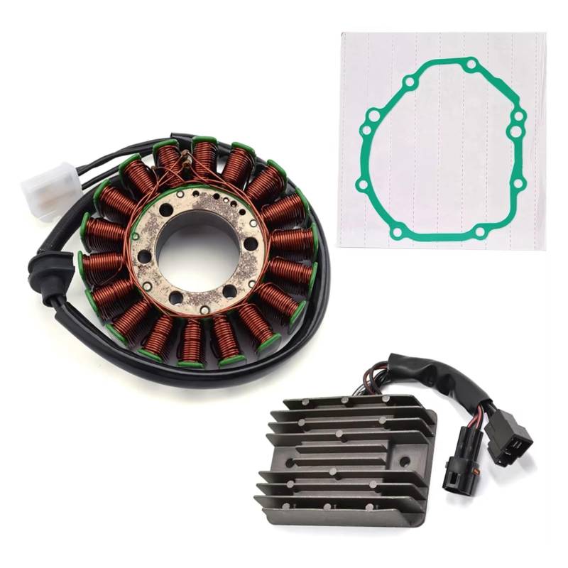 IUKMRT Stator Zündspule Für Suzuki Für GSR Für GSXS 750 Für GSX-S750 Z Special Edition 2018 Motorrad Regler Gleichrichter Stator Spule Dichtung Zündstatorspule(C) von IUKMRT
