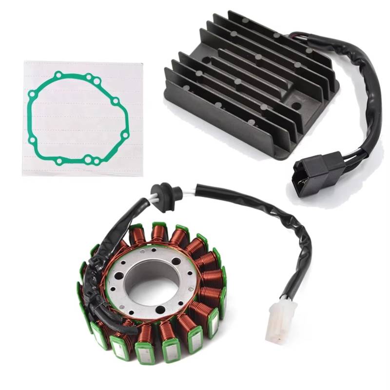IUKMRT Stator Zündspule Für Suzuki Für GSX-R1000 Z Für GSX-R1000 U2 K3 K4 2003 2004 Mit Dichtung Motor Stator Spule Spannungsreglergleichrichter Zündstatorspule(A) von IUKMRT