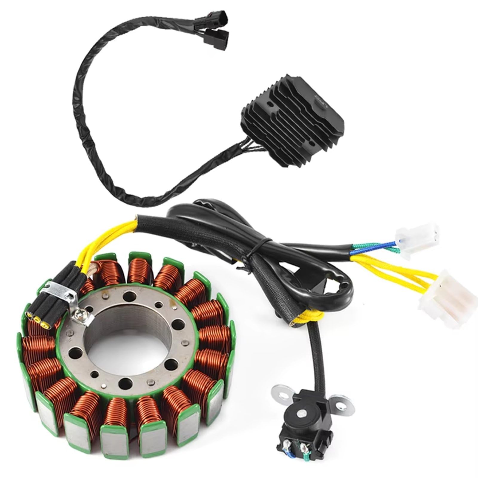 IUKMRT Stator Zündspule Für Suzuki Für GSX1300 Für B-König 1300 Für GSX1300R Für GSX1300 Für Hayabusa 1300 2008-2012 Regler Gleichrichter Motorrad Stator Spule Dichtung Zündstatorspule(B) von IUKMRT