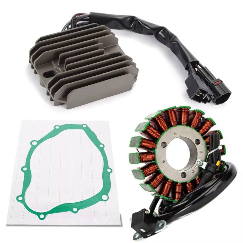 IUKMRT Stator Zündspule Für Suzuki Für SV650 2003-2012 ABS Für SV650S Für DL650 Für V-Strom Für VStrom 2007-2016 Mit Dichtung Stator Spule Gleichrichter Zündstatorspule(with Gasket) von IUKMRT