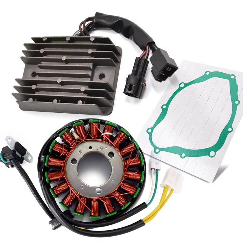 IUKMRT Stator Zündspule Für Suzuki Für SV650 2017-2022 ABS Für SV650X Für SFV650 Für Gladius 2009-2015 Motorrad Stator Spule & Regler Gleichrichter Mit Dichtung Zündstatorspule(B) von IUKMRT