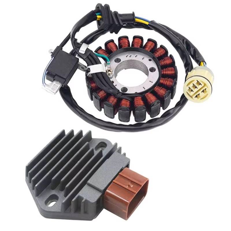IUKMRT Stator Zündspule Für TRX350FE Für Rancher 4x4 ES Für ATV 2001-2006 31120-HN5-M01 Für TRX350 Motorrad Generator Stator Spule & Gleichrichter Zündstatorspule(1 Satz) von IUKMRT