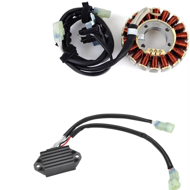 IUKMRT Stator Zündspule Für WR450F 2012 2013 2014 2015 Mit Dichtung Motor Stator Spule + Spannungsreglergleichrichter Zündstatorspule(D) von IUKMRT