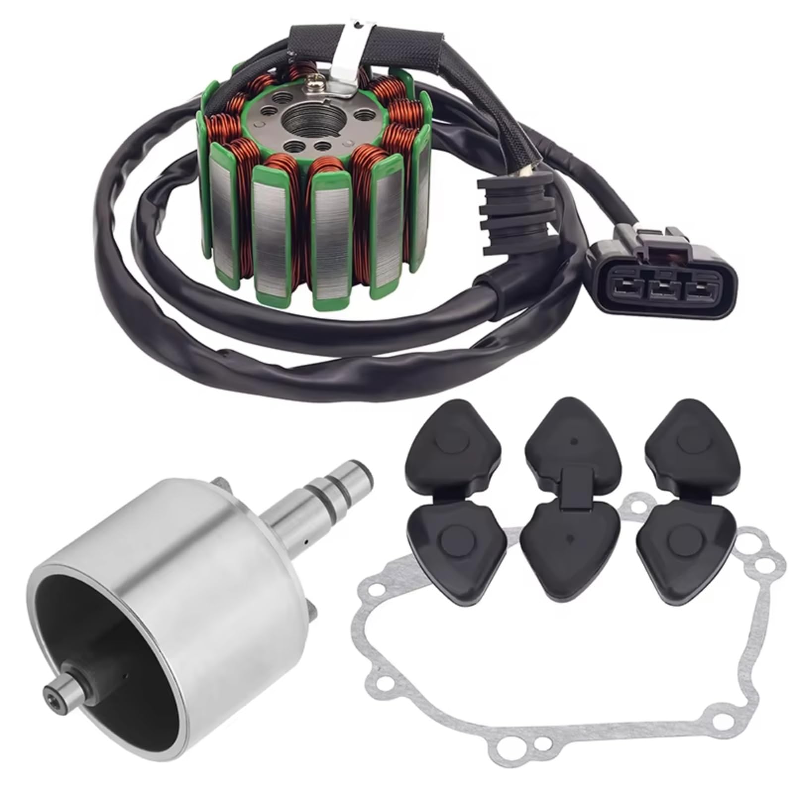 IUKMRT Stator Zündspule Für YZF-R1 04-08 Für FZ8 Für FZ8N Für FZ8S 11-13 Für FZ1-N Für FZ1-S FZ1 Motorrad Stator Spule Generator Schwungrad Rotor Dichtung Dichtung Zündstatorspule(1 Satz) von IUKMRT