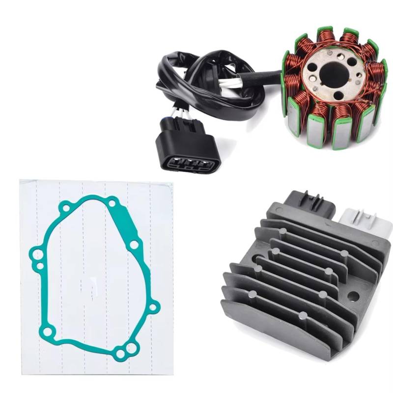 IUKMRT Stator Zündspule Für YZF R1 Für RaceBase FZ8 FZ8 N NA S SA Für Naked Für FAZER ABS Mit Dichtung Motor Stator Spule + Spannungsreglergleichrichter Zündstatorspule(A) von IUKMRT