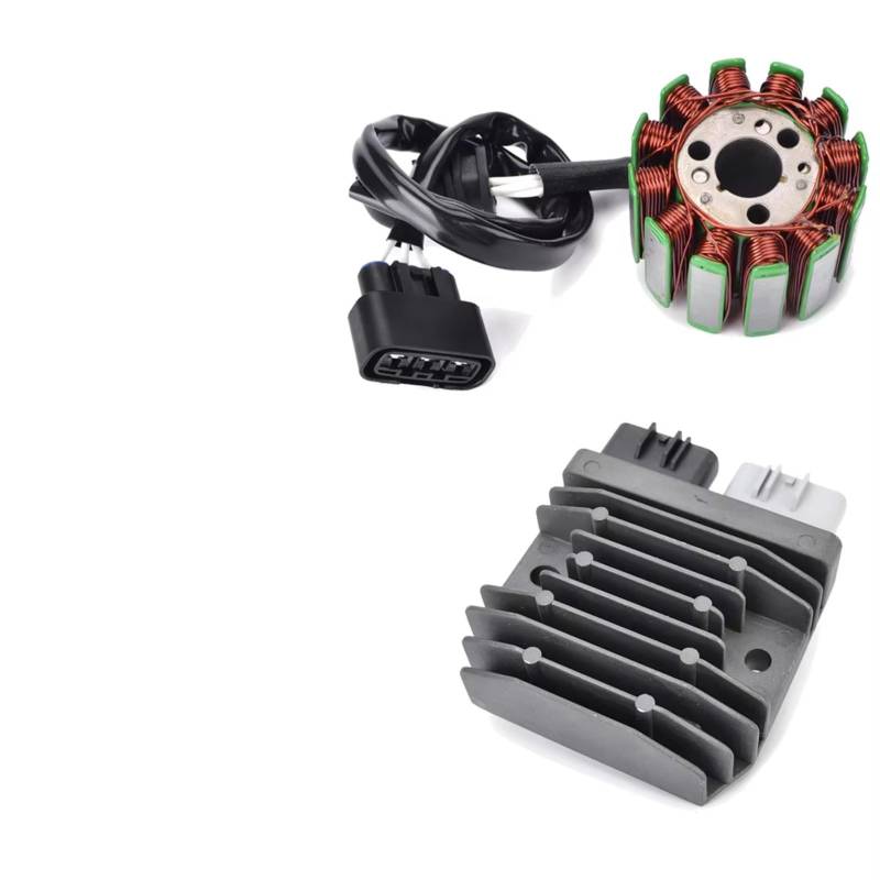 IUKMRT Stator Zündspule Für YZF R1 Für RaceBase FZ8 FZ8 N NA S SA Für Naked Für FAZER ABS Mit Dichtung Motor Stator Spule + Spannungsreglergleichrichter Zündstatorspule(B) von IUKMRT
