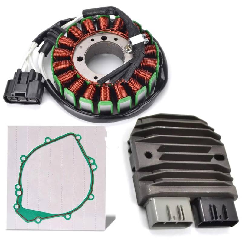 IUKMRT Stator Zündspule Für YZF R1 Für YZF-R1 2002-2003 Für YZF R1S 2003 Mit Dichtung Spannungsreglergleichrichter Stator Spule Zündstatorspule(B) von IUKMRT