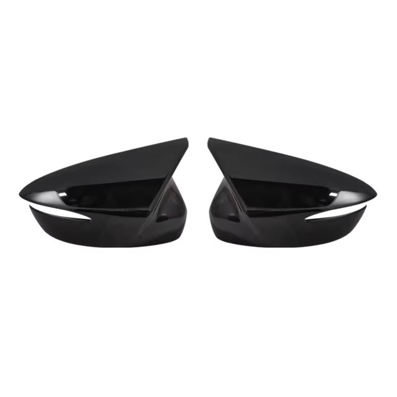 Spiegelkappen Für Mazda CX-5 2015 2016 CX-4 CX-3 2016 2017 2018 2 stücke Ox Horn Seite Rückspiegel Abdeckung Kappen Schwarz Carbon Look Auto Rückspiegel Abdeckung(Bright Black) von IUKMRT