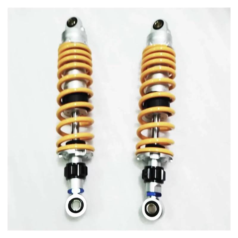 Stoßdämpfer EIN Paar Für 305 Mm 320 Mm 330 Mm 340 Mm 345 Mm 350 Mm 360 Mm 8 Mm Feder Motorrad Stoßdämpfer Hinterradaufhängung Einstellen Motorrad Stoßdämpfer Hinten(345mm Yellow) von IUKMRT
