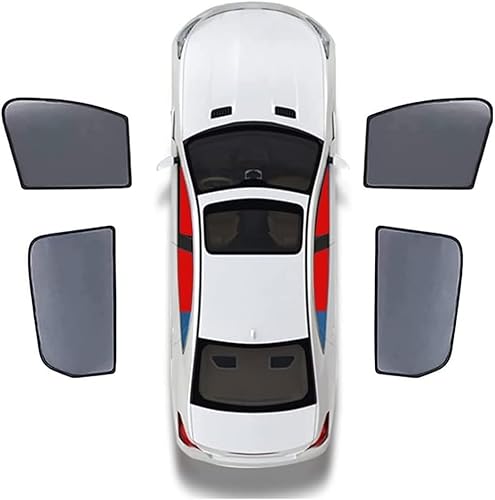 Auto Fenster Sonnenschutz Für Explorer Plus 2024, Magnetisch Sonnenschutz Vorhang UV Schutz Seiten Sonnenblenden Protection Accessories,C/4door Swindow von IUKTHHJOR
