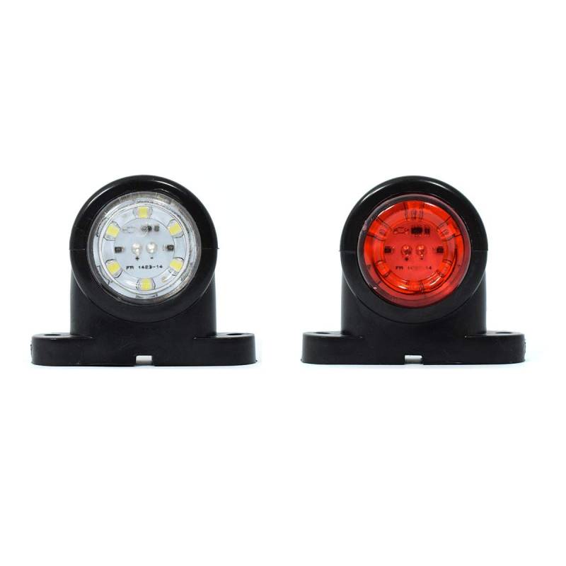 2x G LED LKW Begrenzungsleuchten 12V/24V Positionsleuchten Anhänger Rot Weiß von IUSOT