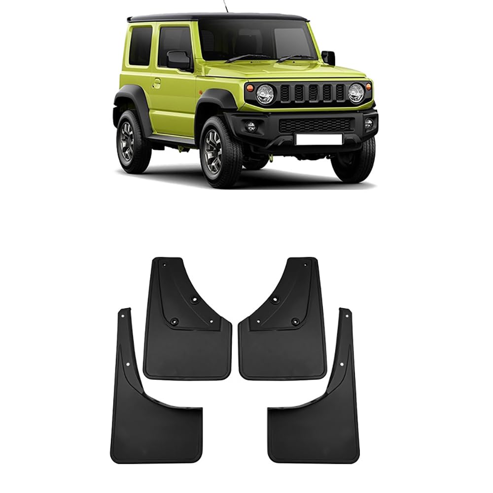 CoRser 4 Stück Auto Gummi Schmutzfänger, Für Suzuki Jimny 2019-2023 Auto Vorne Hinten Kratzfest Spritzschutz Kotflügel Protection Styling ZubehöR CoRser 4 Stück Auto Gummi Schmutzfänger, Für Suzuki Jimny 2019-2023 Auto Vorne Hinten Kratzfest Spritzschutz Kotflügel Protection Styling ZubehöR von IUSOT