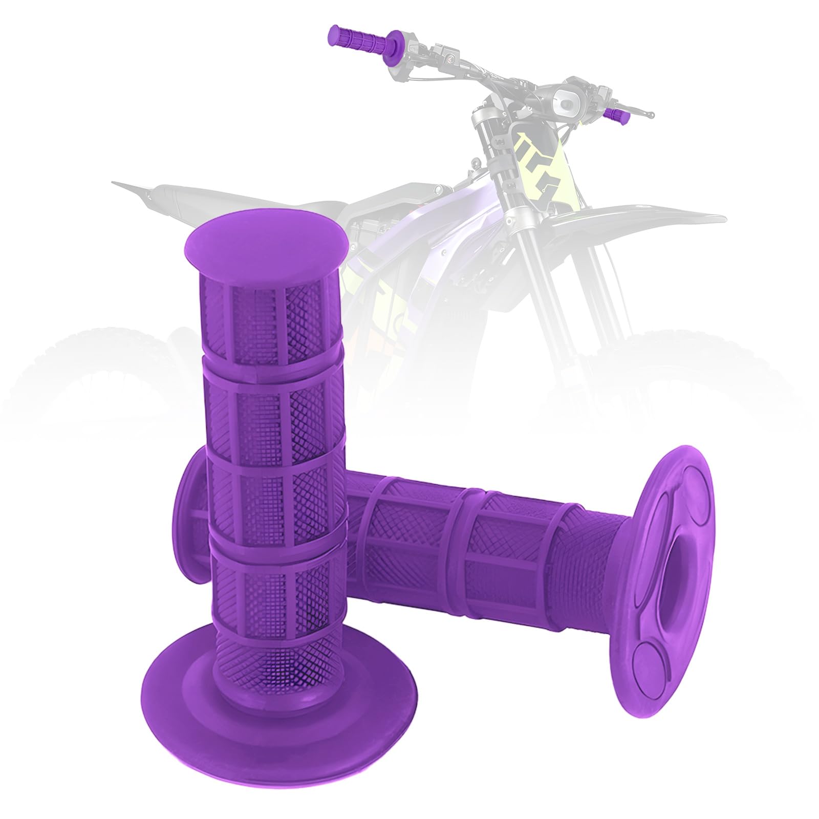 IUVWISN 1 Paar Dirt Pit Bike Lenkergriff Gummigriff Lenker Lenker für Surron Sur Ron Light Bee X S LBX Elektro Ebike Motorrad Lila IUVWISN 1 Paar Dirt Pit Bike Lenkergriff Gummigriff Lenker Lenker für Surron Sur Ron Light Bee X S LBX Elektro Ebike Motorrad Lila von IUVWISN