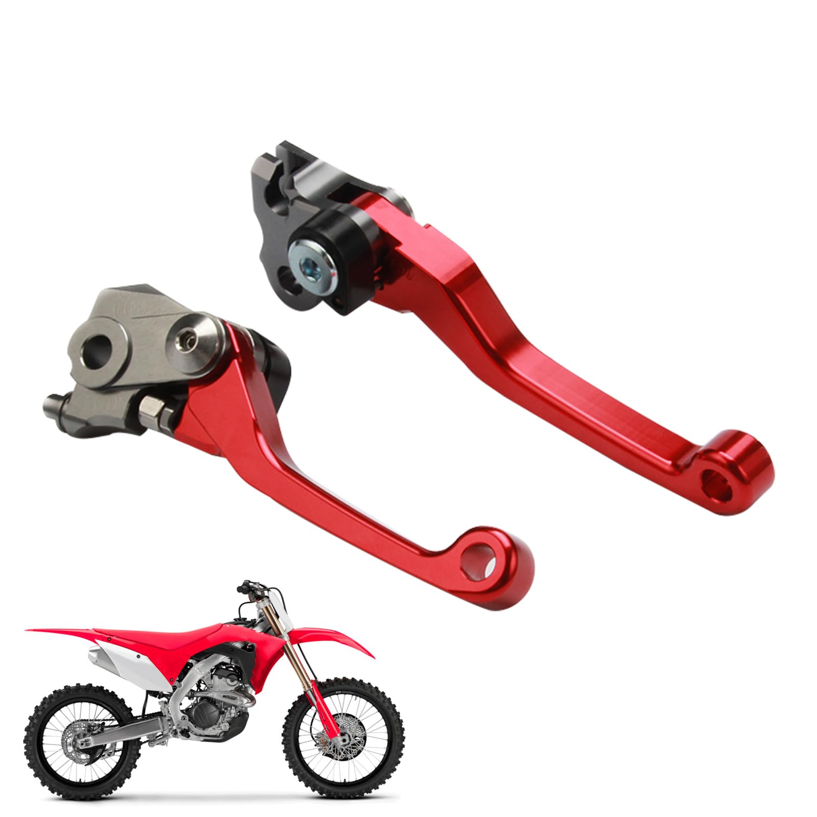 IUVWISN Dirt Bike Kupplung Bremshebel Pivot Faltbar CNC für CRF250R 2007-2023 CRF450R 07-20 CRF250RX 19-23 CRF450RX 17-20 CRF450RWE 2019 IUVWISN Dirt Bike Kupplung Bremshebel Pivot Faltbar CNC für CRF250R 2007-2023 CRF450R 07-20 CRF250RX 19-23 CRF450RX 17-20 CRF450RWE 2019 von IUVWISN