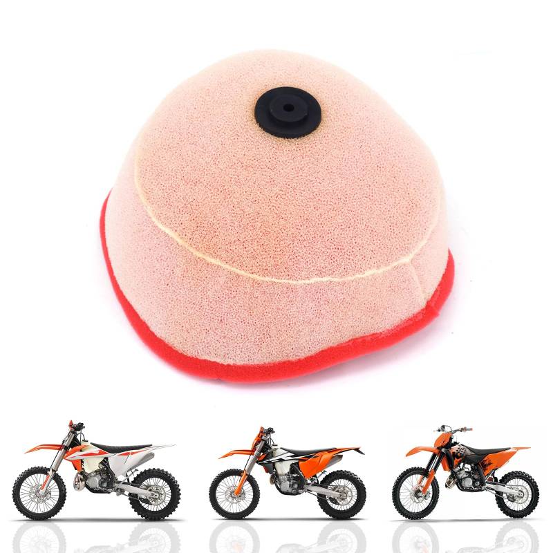 IUVWISN Dirt Bike Luftfilter Dual Foam Sponge Filter Passend für Motorrad SX XC EXC SXS XCW EXCF SXF XCF MXC LC4 SMR 85 105 125 200 250 300 400 450 520 525 560 von IUVWISN