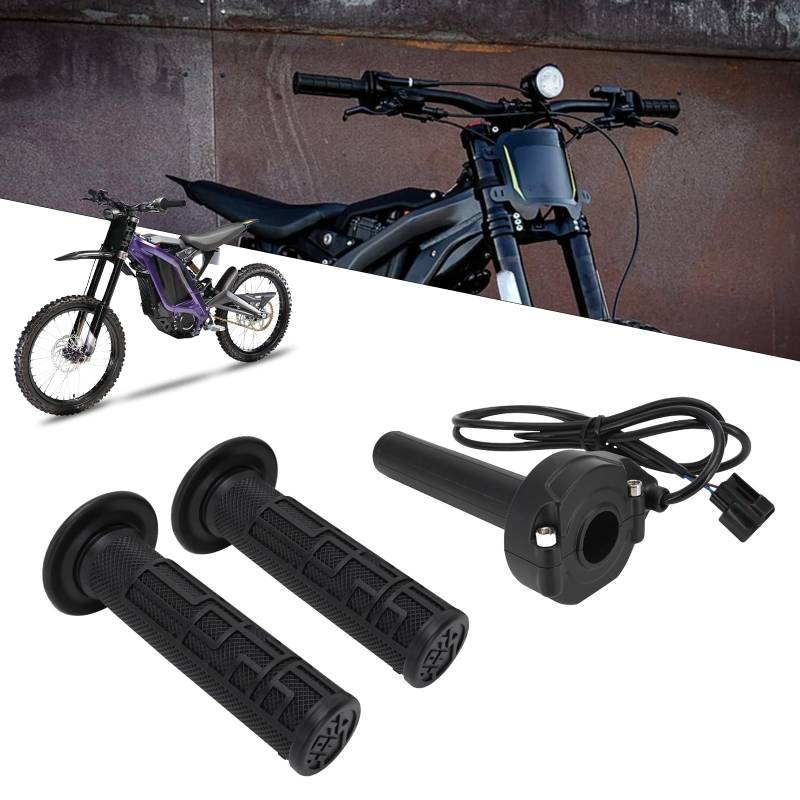 IUVWISN Für Sur Ron Gasschlauch Montage + Griffe Kit Drosselklappe Twist Motorrad Für Sur Ron Light Bee X/S Elektro Dirt Bike Schwarz von IUVWISN