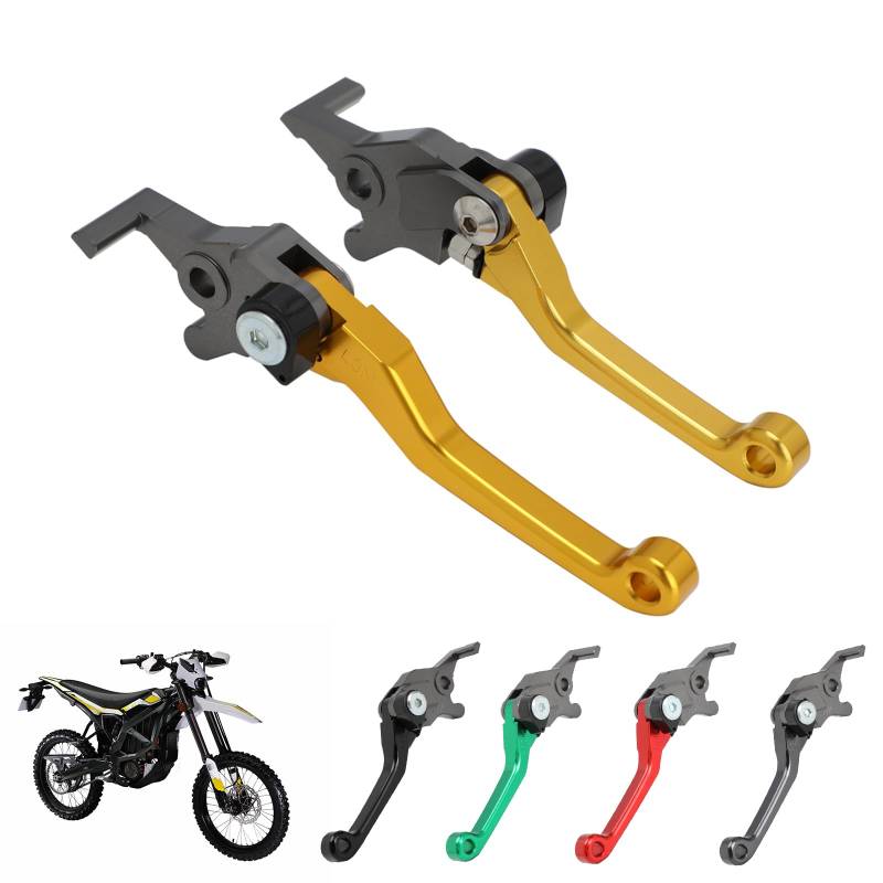 IUVWISN Sur Ron Bremshebel für Ultra Bee Pivot Einstellbar Surron UltraBee Bremshebel Set CNC Aluminium Golden von IUVWISN