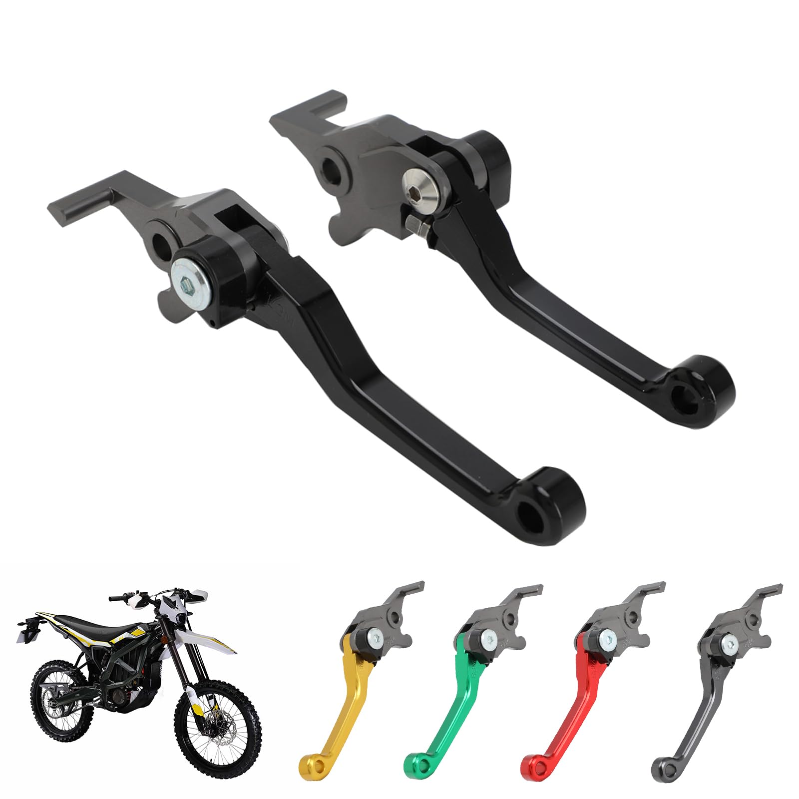 IUVWISN Sur Ron Bremshebel für Ultra Bee Pivot verstellbar Surron UltraBee Bremshebel Set CNC Elektro Dirt Bike Bremshebel Schwarz von IUVWISN