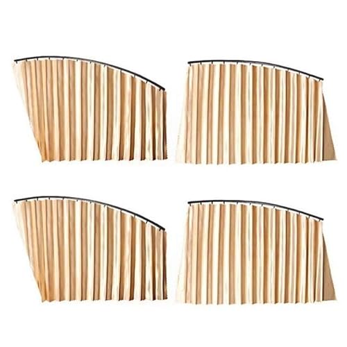 Auto Trennwand Sichtschutzvorhänge, für Land Rover Range Rover Evoque Velar Defender Discovery Sitz-Trennvorhang abnehmbare Verdunkelung Sichtschutzvorhänge Camping Vorhänge,4Pcs Set-C von IUYTGTR
