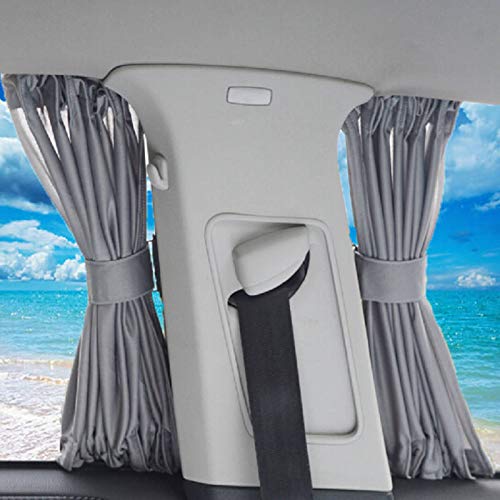 Auto Trennwand Sichtschutzvorhänge, für Suzuki Jimny Kizashi Ignis Livio SX4 Swift S-Cross Vitara Sitz-Trennvorhang abnehmbare Verdunkelung Sichtschutzvorhänge Camping Vorhänge,2Pcs 50 * 45-A von IUYTGTR