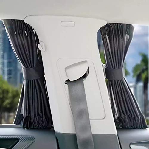 Auto Trennwand Sichtschutzvorhänge, für Suzuki Jimny Kizashi Ignis Livio SX4 Swift S-Cross Vitara Sitz-Trennvorhang abnehmbare Verdunkelung Sichtschutzvorhänge Camping Vorhänge,2Pcs 50 * 45-B von IUYTGTR