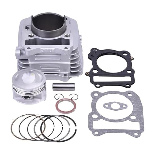 200cc Motorrad Zylinderkopf Überholung Matte Kolben Ringe Dichtung Top Ende Kit Set Montage for GS200U GS200 GS 200 U DR200S von IVHSHFNF