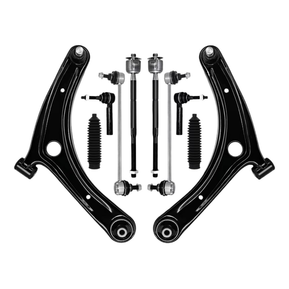 10pcs Steuerarmkranzleiste Spurstange Sway Stange Link vordere Unterteile für Kompasskalibermodelle 2007 bis 2017 Kompatibilität von IVLAZLRG