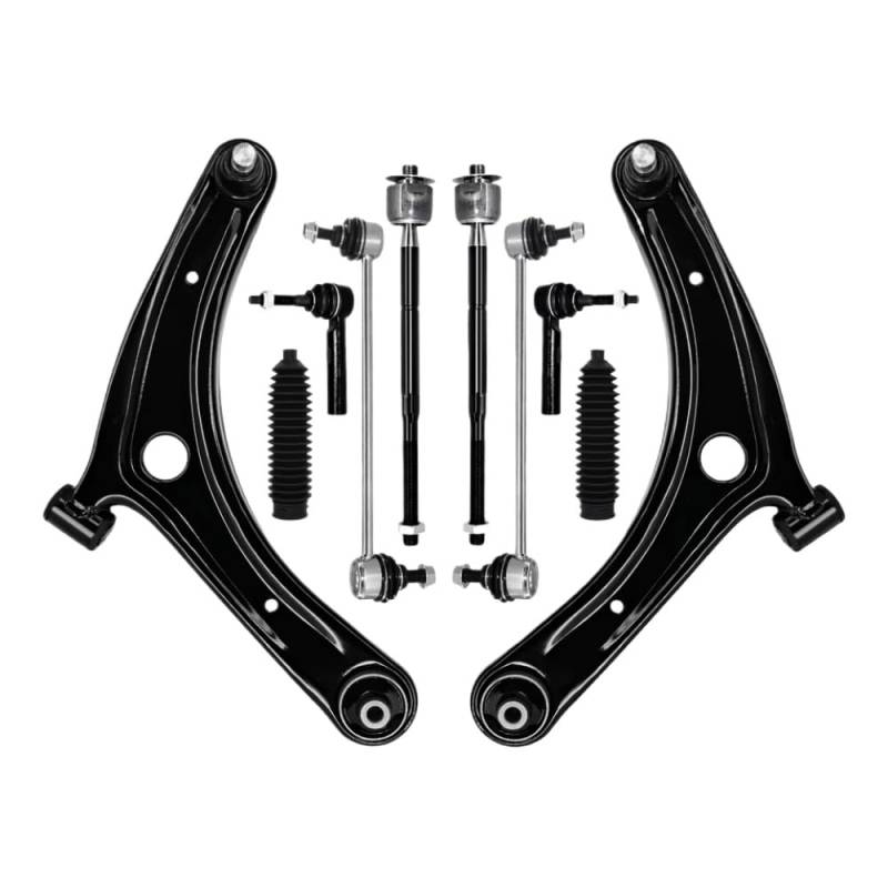 10pcs Steuerarmkranzleiste Spurstange Sway Stange Link vordere Unterteile für Kompasskalibermodelle 2007 bis 2017 Kompatibilität von IVLAZLRG