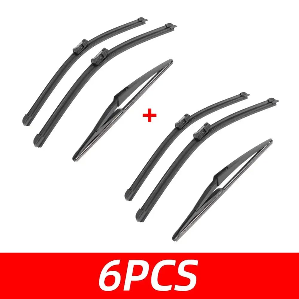 3 -teilige Wischer -Set für Venga 2009 bis 2020 vordere und hintere Windschutzscheiben -Scheibenwischer Autozubehör(6 PCS) von IVLAZLRG