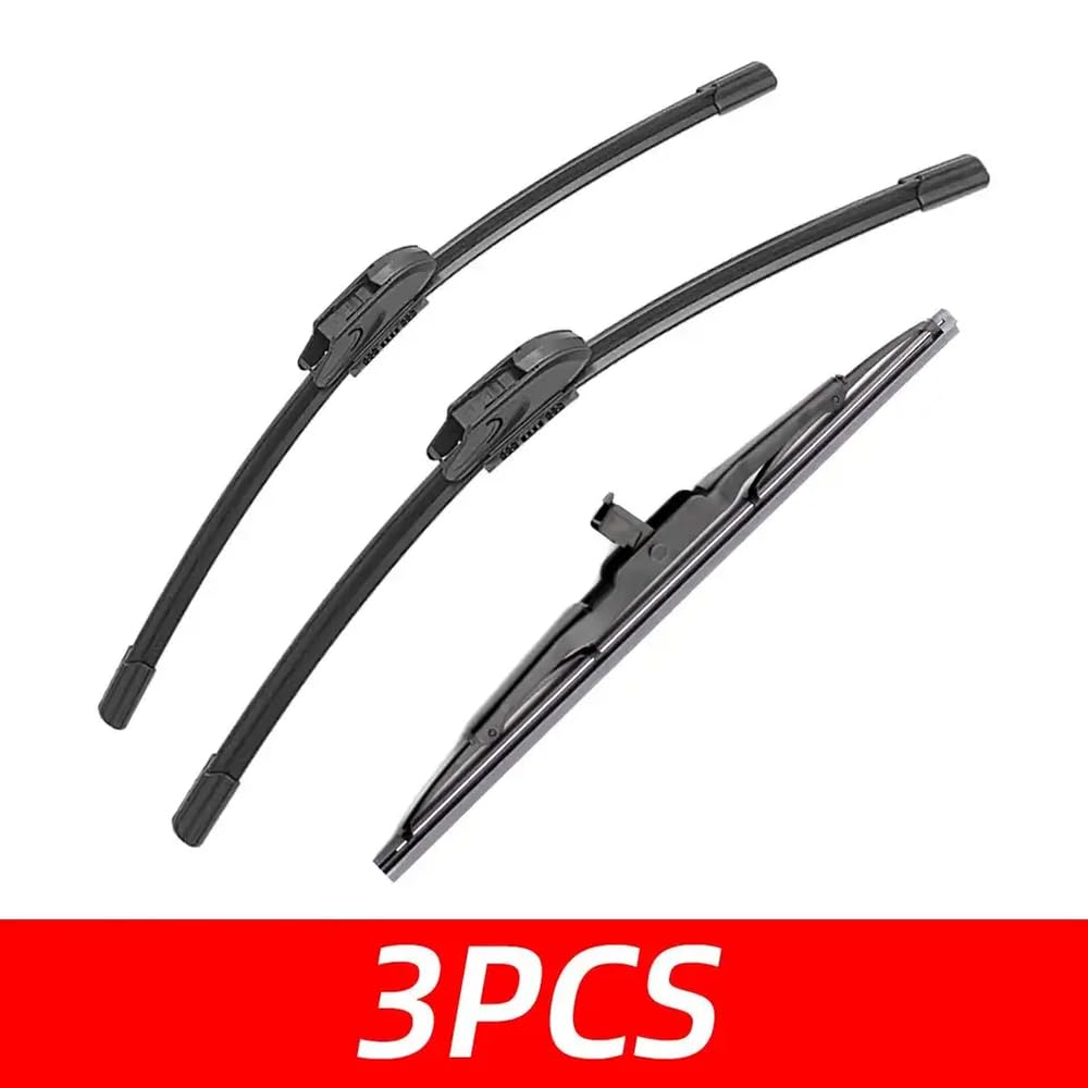 3PCS-Wischer-Set für 2002-2012 Fusion vorne und hintere Windschutzscheiben-Scheibenwischer Autozubehör kompatibel(3 PCS) von IVLAZLRG