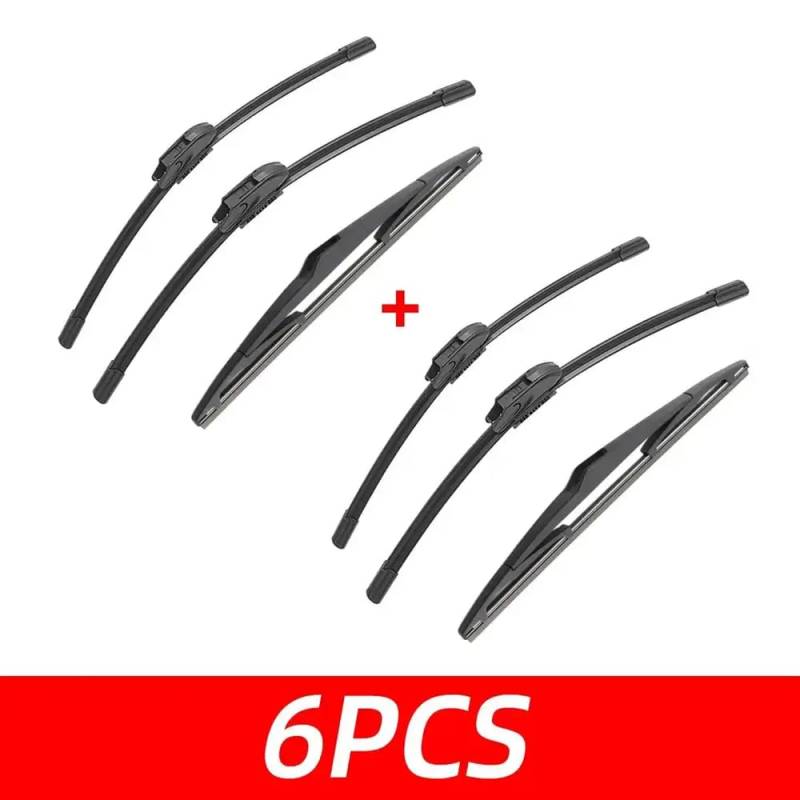 3pcs Wiper kompatibel mit picanto TA mk2 2011 bis 2017 vordere und hintere Windschutzscheiben -Wischer -Autozubehör(6 PCS) von IVLAZLRG