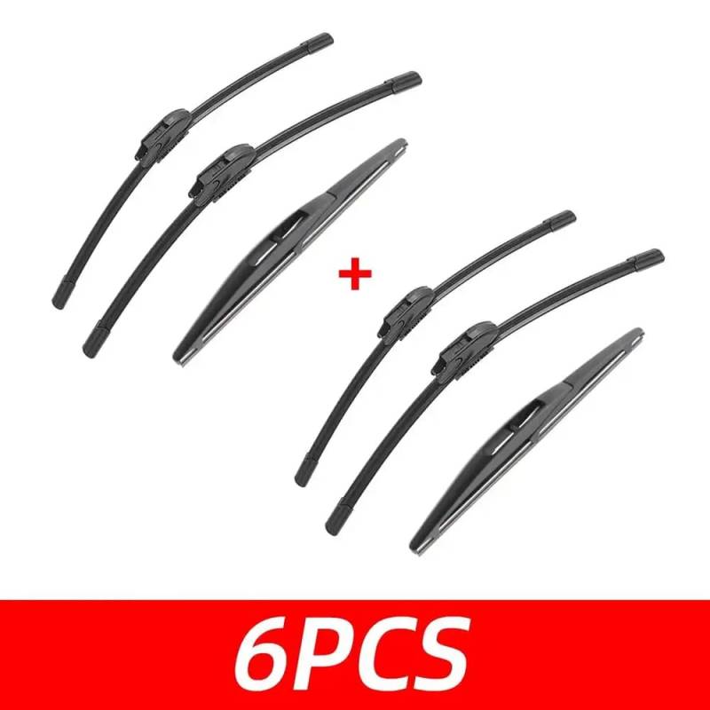 3pcs vordere und hintere Scheibenwischer kompatibel mit MK2 -Modellen 2005 bis 2017 Autozubehör(6 PCS) von IVLAZLRG