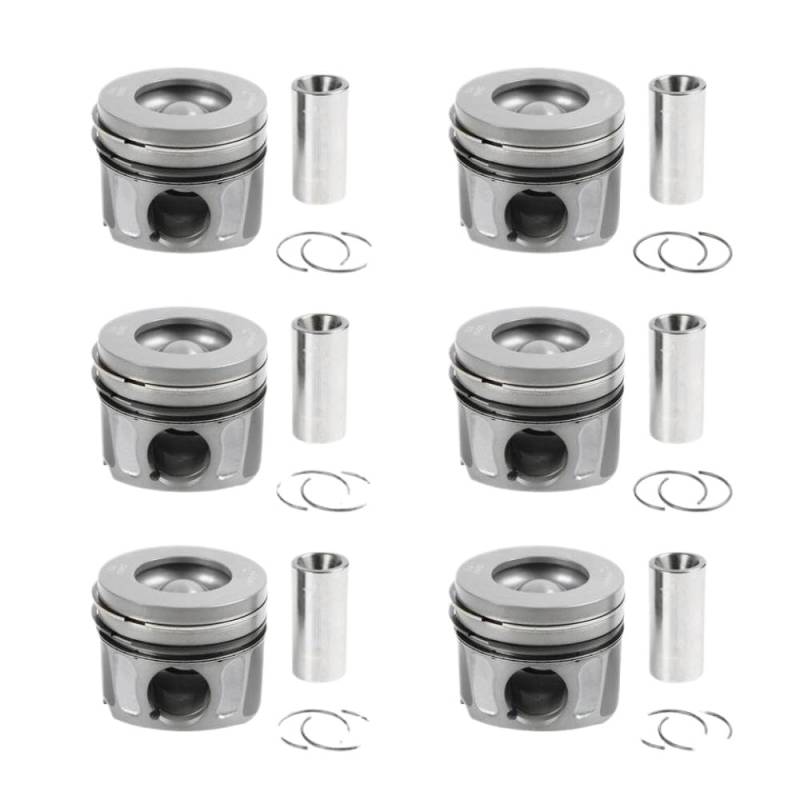 6PCS -Kolben und Ring -Set kompatibel mit und 3.0 306dt TDV6 von IVLAZLRG