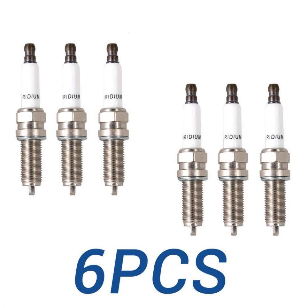 Automobilmotorrad -Zündung Iridium Platinum -Zündkerze kompatibel mit SXU22HDR8 RER6WYPB YR5NI332S LDK8RTIP(6 Pieces with Box) von IVLAZLRG
