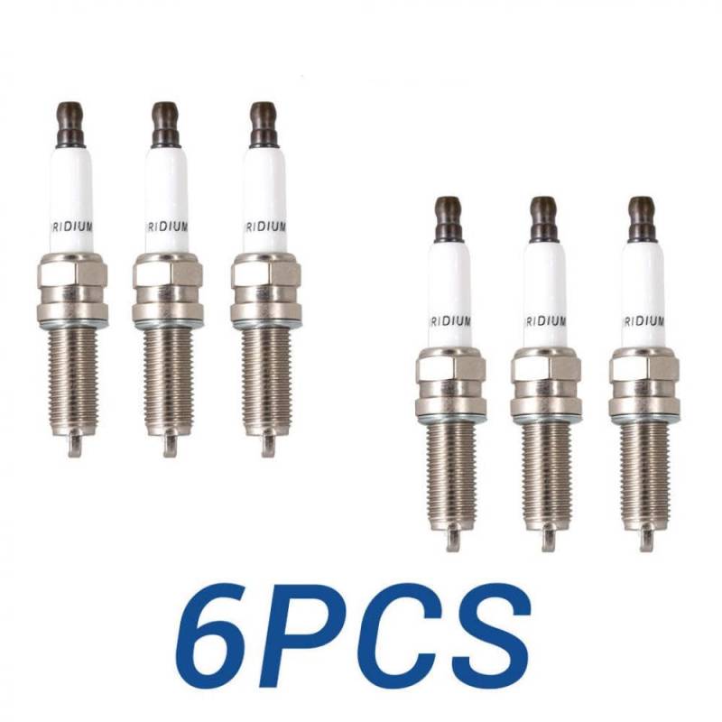 Automobilmotorrad -Zündung Iridium Platinum -Zündkerze kompatibel mit SXU22HDR8 RER6WYPB YR5NI332S LDK8RTIP(6 Pieces with Box) von IVLAZLRG