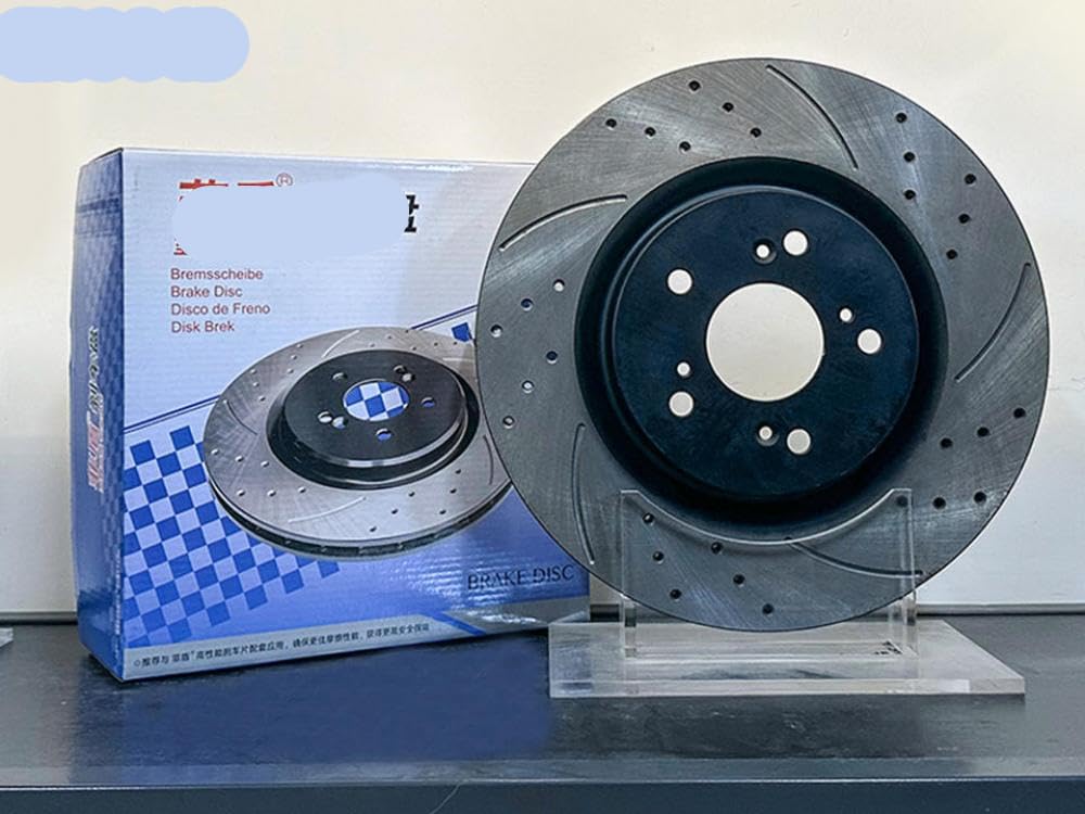Autorbremsrotoren Bremsscheiben kompatibel mit Dongfeng 580 Aeolus riesiger AX7 DF6 Fengon IX5 H30 T5 zum Auflösen von Bremsschütteln(Black) von IVLAZLRG